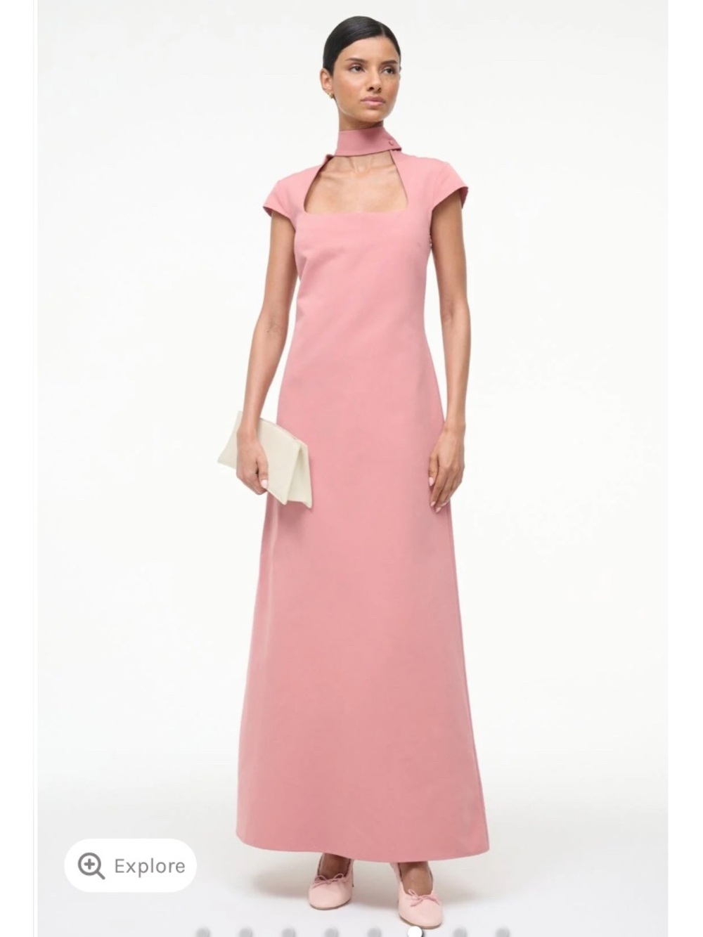 STAUD INGRID DRESS | ROSEWATER
